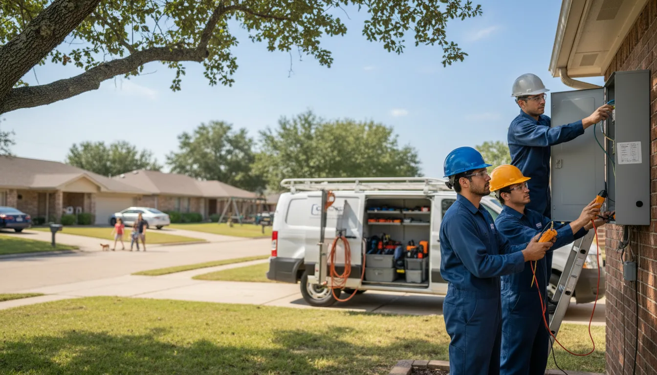 Certified electrician providing emergency electrical services in York, ND